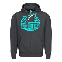 Smoke fins up ocean Zipper Hoodie - linhVisuals