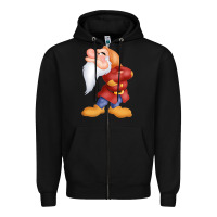 Black grumpy dopey dwarf Zipper Hoodie - linhVisuals