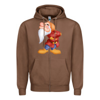 Chestnut grumpy dopey dwarf Zipper Hoodie - linhVisuals