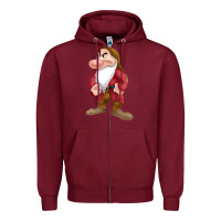 Grumpy Dopey Dwarf Zipper Hoodie | Teevron