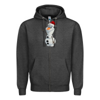 Charcoal Heather olaf Zipper Hoodie - linhVisuals