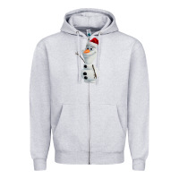 Heather Grey olaf Zipper Hoodie - linhVisuals