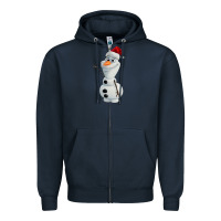 Navy olaf Zipper Hoodie - linhVisuals
