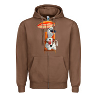 Chestnut olaf Zipper Hoodie - linhVisuals