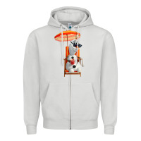 Dove Grey olaf Zipper Hoodie - linhVisuals