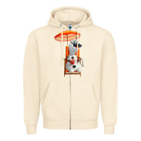 Sandshell olaf Zipper Hoodie - linhVisuals