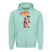 Seafoam olaf Zipper Hoodie - linhVisuals