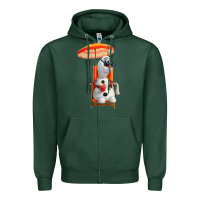 Sports Green olaf Zipper Hoodie - linhVisuals