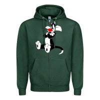 Sports Green sylvester cat Zipper Hoodie - linhVisuals