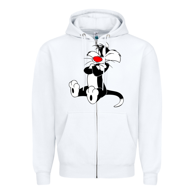 Sylvester Cat Zipper Hoodie by linhVisuals | Teevron