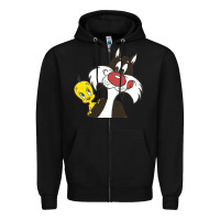 Tweety And Sylvester Zipper Hoodie | Teevron