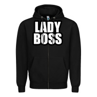 Black Lady boss... Zipper Hoodie - linhVisuals