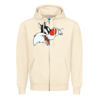Sandshell sylvester  face Zipper Hoodie - linhVisuals
