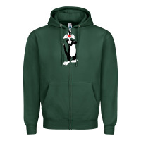 Sports Green sylvester cat Zipper Hoodie - linhVisuals