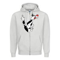 Dove Grey sylvester cat Zipper Hoodie - linhVisuals