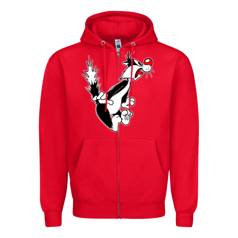 Sylvester Cat Zipper Hoodie by linhVisuals | Teevron