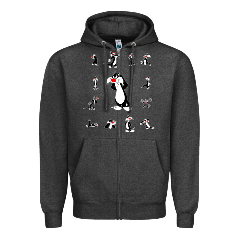 Sylvester Cat Zipper Hoodie by linhVisuals | Teevron