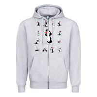Heather Grey sylvester cat Zipper Hoodie - linhVisuals