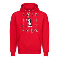 Red sylvester cat Zipper Hoodie - linhVisuals