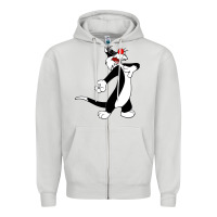 Dove Grey sylvester cat Zipper Hoodie - linhVisuals