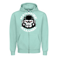 Seafoam harambe Zipper Hoodie - linhVisuals
