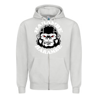 Dove Grey harambe Zipper Hoodie - linhVisuals