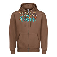 Chestnut teacher vibes Zipper Hoodie - JahusDesignShop
