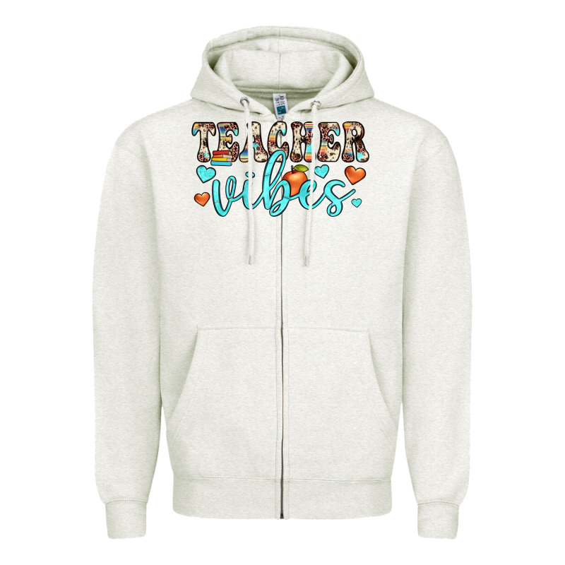 Teacher Vibes Zipper Hoodie by JahusDesignShop | Teevron