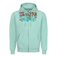 Seafoam teacher vibes Zipper Hoodie - JahusDesignShop
