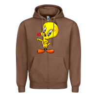 Chestnut tweety Zipper Hoodie - linhVisuals