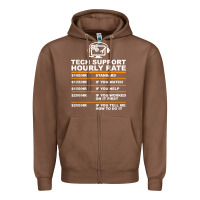 Chestnut tech support hourly rate t shirt Zipper Hoodie - linhVisuals