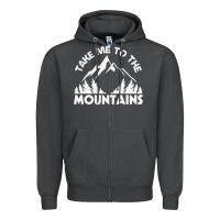 Smoke take me to the mountains nature lover Zipper Hoodie - linhVisuals