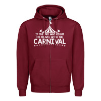 Burgundy carnival Zipper Hoodie - linhVisuals