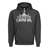 Charcoal Heather carnival Zipper Hoodie - linhVisuals
