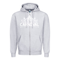 Heather Grey carnival Zipper Hoodie - linhVisuals