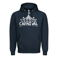 Navy carnival Zipper Hoodie - linhVisuals