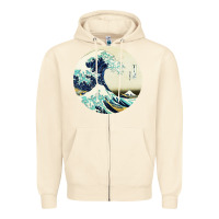 Sandshell great wave Zipper Hoodie - linhVisuals