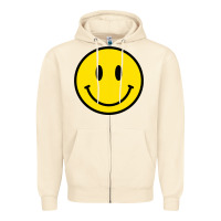 Sandshell vintage retro happy smiley face 80's 90's aesthetic sweatshirt Zipper Hoodie - linhVisuals