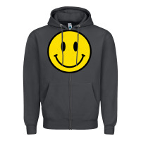 Smoke vintage retro happy smiley face 80's 90's aesthetic sweatshirt Zipper Hoodie - linhVisuals