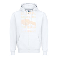 White grandpa and grandson the legend t  shirtgrandpa and grandson the legen Zipper Hoodie - linhVisuals