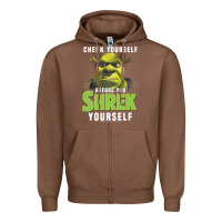 Chestnut sh.rek check yourself before you sh.rek yourself t shirt Zipper Hoodie - linhVisuals