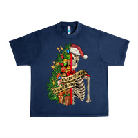 Navy sorta merry sorta scary skeleton Urban Heavy Tee - FaDigitalArtStudio