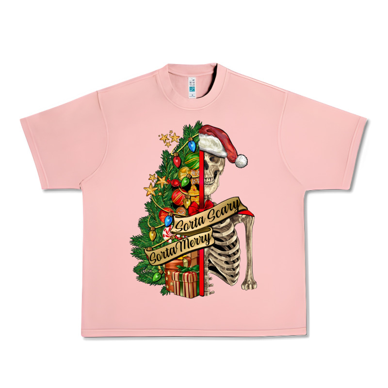 Sorta Merry Sorta Scary Skeleton Urban Heavy Tee by FaDigitalArtStudio | Teevron