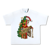 White sorta merry sorta scary skeleton Urban Heavy Tee - FaDigitalArtStudio