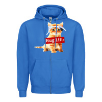 True Royal hug life kitty cat Zipper Hoodie - linhVisuals