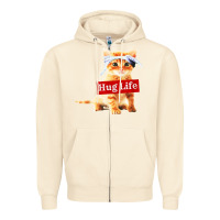 Sandshell hug life kitty cat Zipper Hoodie - linhVisuals