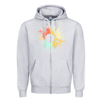 Heather Grey ping pong t  shirt p i n g p o n g i n k s p l a s h t  shirt Zipper Hoodie - linhVisuals