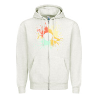 Oatmeal Heather ping pong t  shirt p i n g p o n g i n k s p l a s h t  shirt Zipper Hoodie - linhVisuals