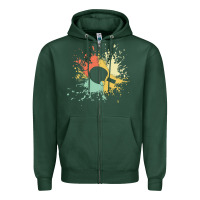 Sports Green ping pong t  shirt p i n g p o n g i n k s p l a s h t  shirt Zipper Hoodie - linhVisuals