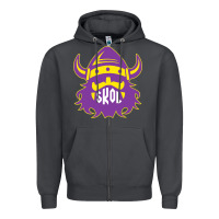 Smoke skol nordic viking helmet shirt Zipper Hoodie - linhVisuals